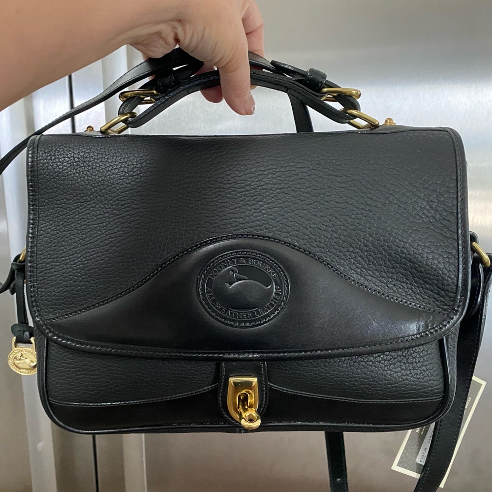 Dooney & Bourke Vintage Carrier Shoulder Bag Handbag Crossbody Leather